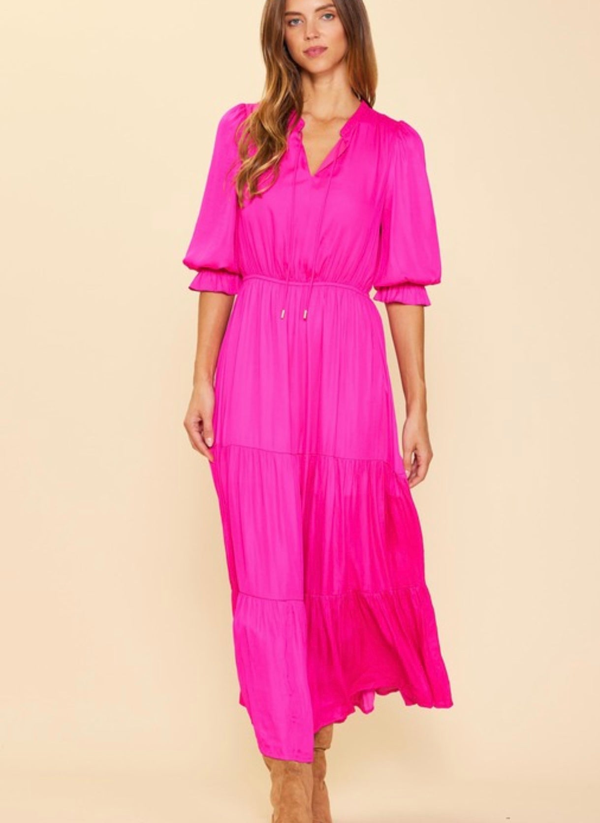 Maxi Dress Power Pink