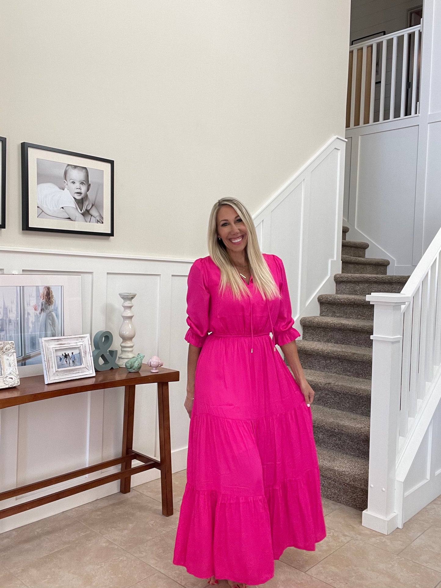 Maxi Dress Power Pink