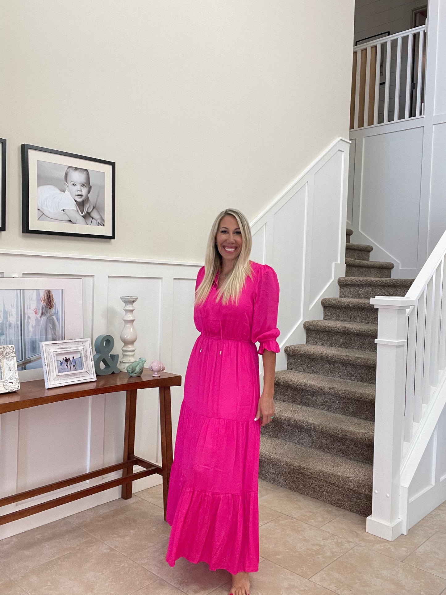 Maxi Dress Power Pink