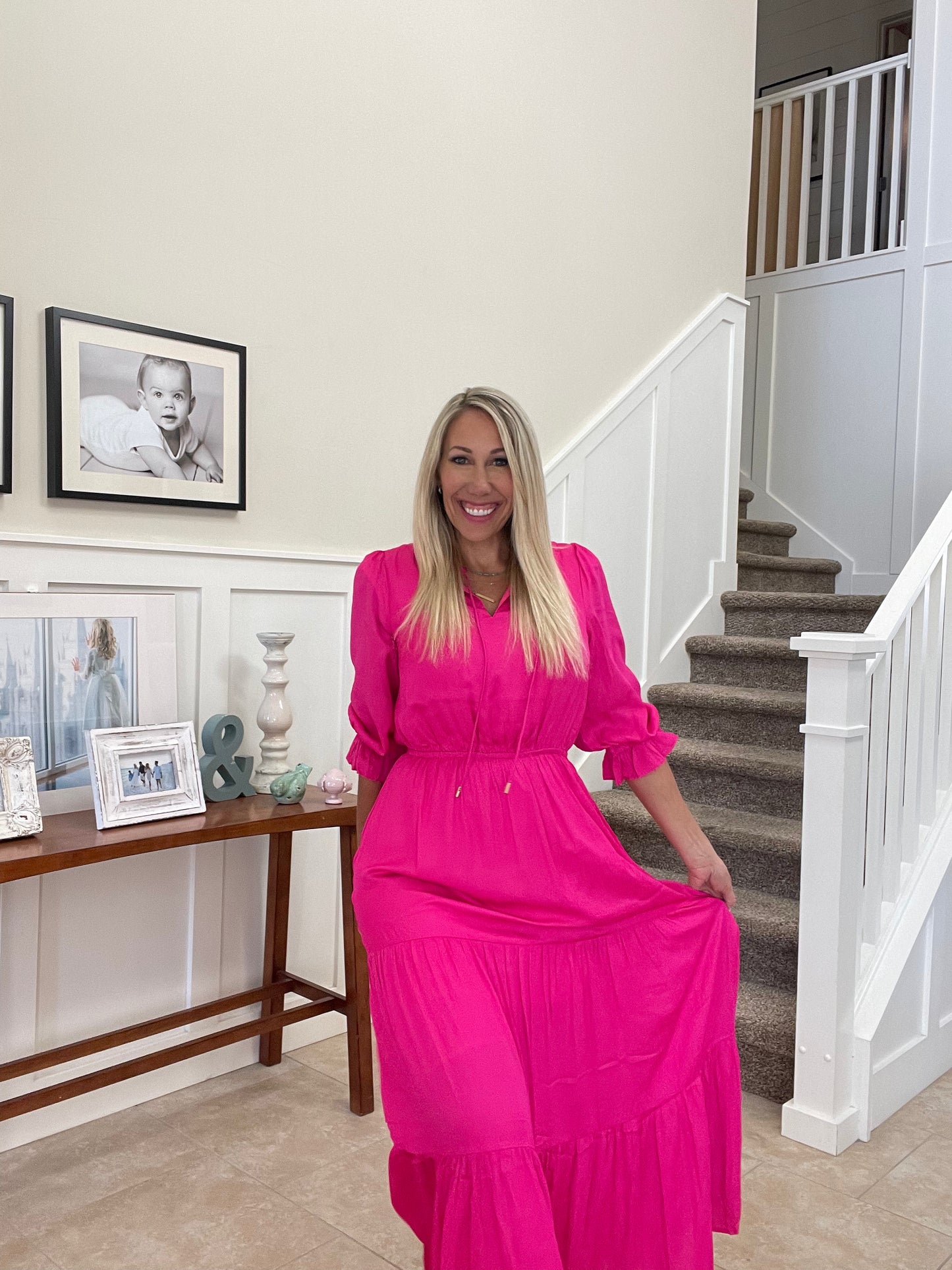 Maxi Dress Power Pink